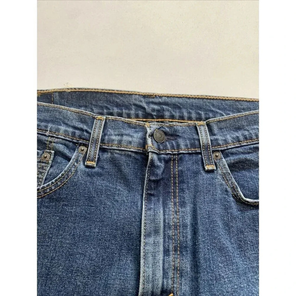 Levi's 505 Men's Blue Regular Fit Straight Leg Jeans Size 36x34 NWT - Picture 4 of 12